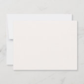 Elegant Oak Stationery Note Card Save The Date (Achterkant)