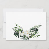 Elegant Oasis Orchid Bohemian Greenery Wedding Save The Date (Achterkant)