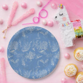 Elegant oceaanblauw toilet papieren bordje (Feest)