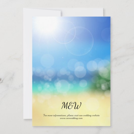 Elégant Ocean Beach Starfish Shell Carte de remerc (Dos)