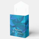 Elegant Ocean Blue 40 en Fabulous Birthday Party Bedankdoosjes (Geopend)