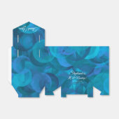 Elegant Ocean Blue 90 en Nonstop Birthday Party Bedankdoosjes (Uitgevouwen)