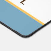 Elégant Ocean Blue Bleu Blancs PICKLEBALL Texte (Coin)