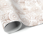 Elegant Ocean Marine Life Pattern Design Cadeaupapier (Rol Hoek)