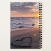 Elégant Ocean Sunset Name Journal Carnet Spiral (Verso)