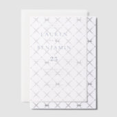 Elegant Off-White Minimalist Wedding Invitation (Décalage (Invitation))