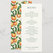 Elegant Off-White Serif Wedding Menu (Devant / Derrière)