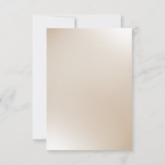 Elegant off witte bruiloft save the date (Achterkant)