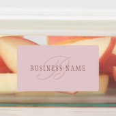 Elegant ogend monogram | Rosé goud Labels (Aangebracht)