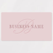 Elegant ogend monogram | Rosé goud Labels (Design 1)