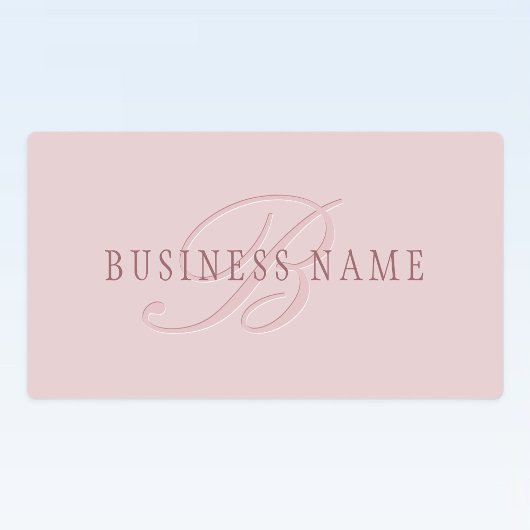 Elegant ogend monogram | Rosé goud Labels