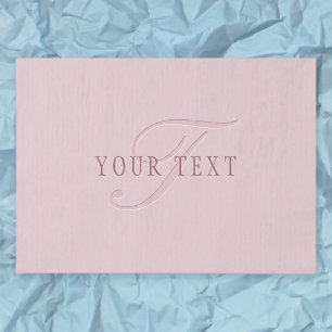 Elegant ogend monogram   Rosé goud Tissuepapier