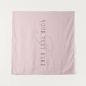 Elegant ogend monogram | Rosé goud Wandkleed (Voorkant (horizontaal))