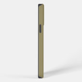 Elegant Olijfgroen Monogram initiaal iPhone Hoesje (Rechterkant)