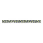 Elegant Olijftak Patroon met Deep Blue Olijven Lint (Voorkant)