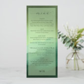 Elegant Olive Green Menu for High-End Dining (Debout devant)