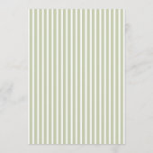 Elegant Olive Green Monogram Wedding Invitation (Dos)