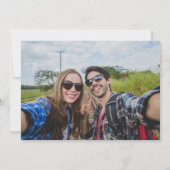 Elegant Olive Green Signature Script Foto Save The Date (Achterkant)