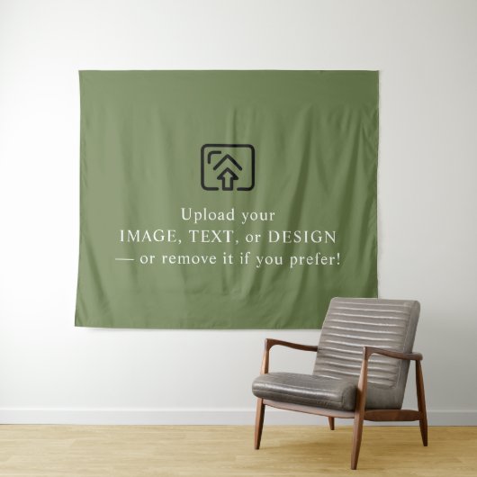 Elegant Olive Tapestry – Make It Yours Today Wandkleed (In Situ (horizontaal))