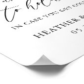 Elegant om weddenschappen te hebben en te houden poster (Hoek)