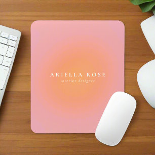 Elegant Ombre Blush Roze Schoon Vrouwelijk Muismat