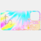 Elegant Ombre Glitter druist Tie Dye Case-Mate iPhone Case (Achterkant / Rechts)
