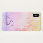 Elegant Ombre Glitter-schijven Case-Mate iPhone Case (Achterkant (horizontaal))