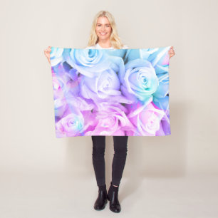 Elegant Ombre Rozen Buttery Soft Fleece Blanket Deken