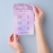 Elegant ombre violet glitter marble make-up kunste flyer (Hand)