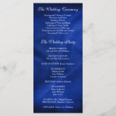 Elegant onder het Moonlight Wedding Program Programma (Achterkant)