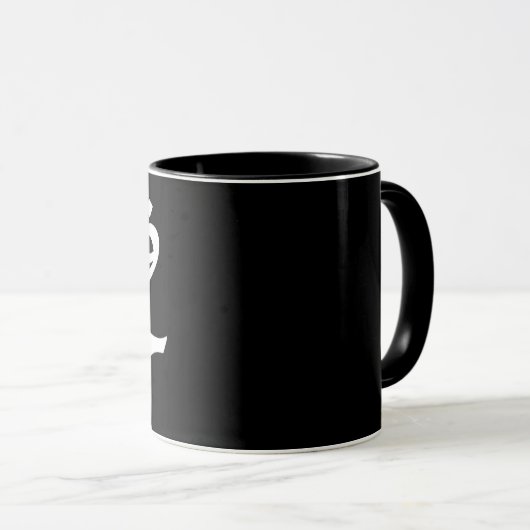 Elegant Onderzetter met goede vibes-symbool - Brin Mok (Voorkant rechts)