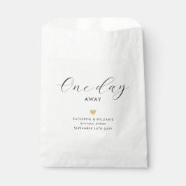 Elegant One Day Away Gold Heart repetitie diner Bedankzakje