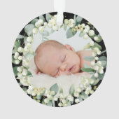 Elegant Ons eerste kerstfeest als grootouders Foto Ornament (achterkant)