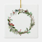 Elegant Ons Eerste Kerstfeest Together Ornament (Achterkant)