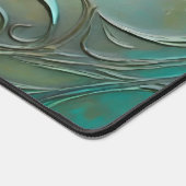 Elegant ontmoet industrieel patina faux metal bureaumat (Hoek)