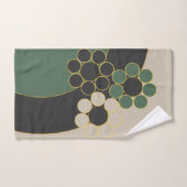 Elegant ontwerp, floreel, eenvoudig, cirkels, goud bad handdoek (Handdoek)