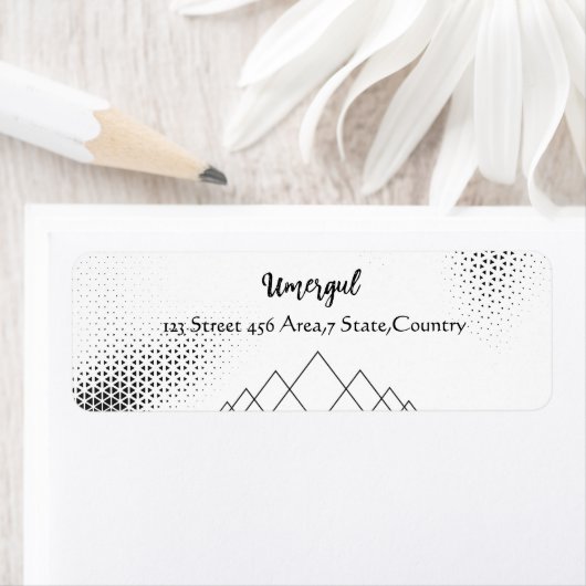 Elegant ontwerp Heldere tekst Etiket (Insitu)