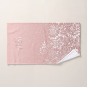 Elegant ontwerp van de witte kant florale en confe bad handdoek (Handdoek)