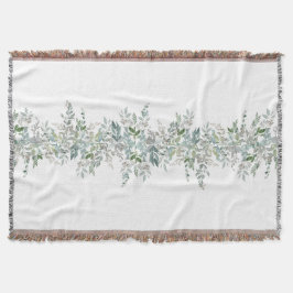 Elegant ontwerp van groene bladeren deken