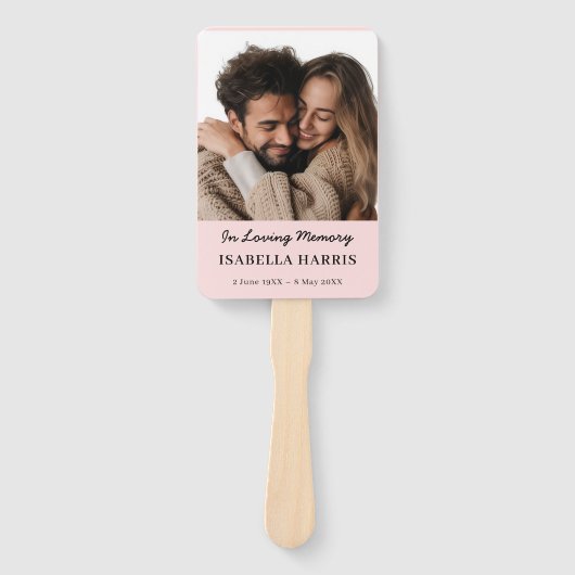 Elegant ontwerp voor levenswaaier ter herdenking handwaaier (Voorkant)