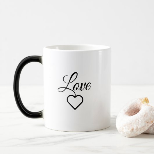 Elegant Ontwerp voor Mok met Liefdescitaat (Met donut)