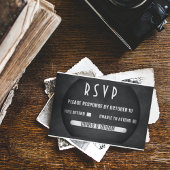 Élégant Onyx noir et blanc RSVP Ca