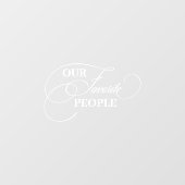 Elegant onze favoriete mensen Trouwspiegel Decal (Vel)