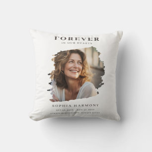 Elegant Onze Hart Voor Altijd Fotoherdenking Kussen