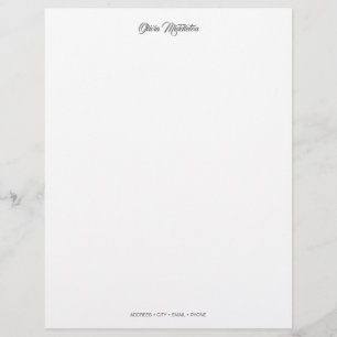 Elegant op maat gemaakt briefpapier briefhoofd