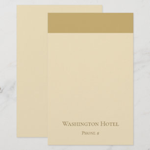 Elegant op maat gemaakt gouden briefpapier
