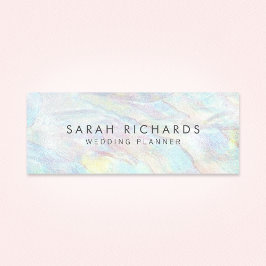 Elegant opaal textuur patroon uniek mini visitekaartje