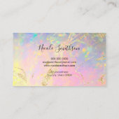 elegant opaal visitekaartje (Achterkant)