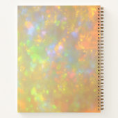 Elegant Opal Stone Texture Custom Name Sketch Notitieboek (Achterkant)