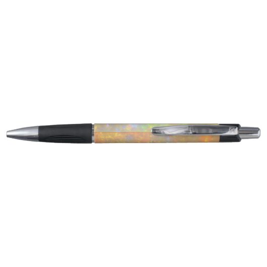 Elegant Opal Stone Texture Modern Script Custom Pen (Achterkant)
